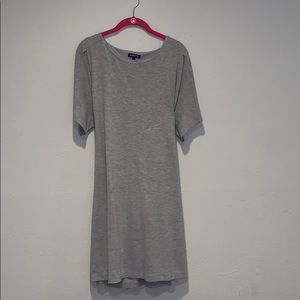 Express Heather gray tie back dress